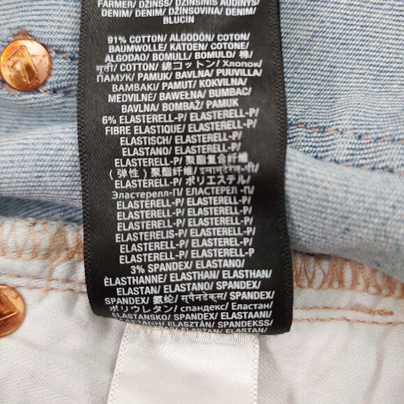 7 For All Mankind Jeans Womens 29 Blue Josefina Skinny Boyfriend Stretch Button - Picture 10 of 12